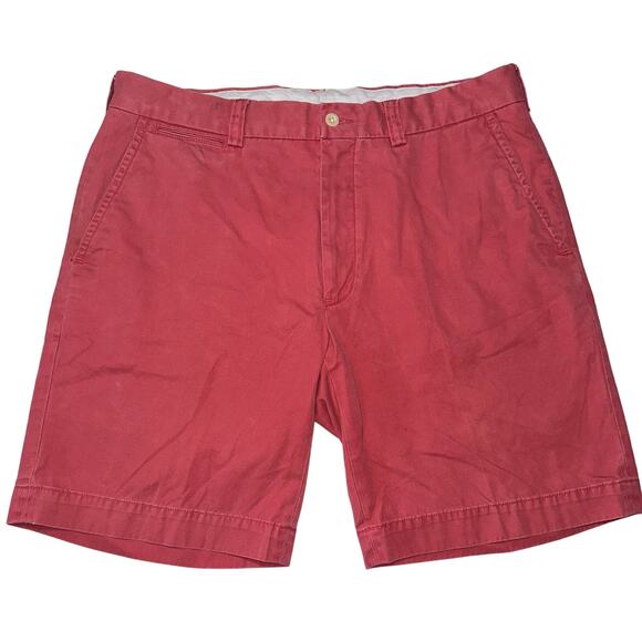 Polo Ralph Lauren Shorts Mens Size 35 Coral 9" Chino Flat Front - Picture 1 of 7